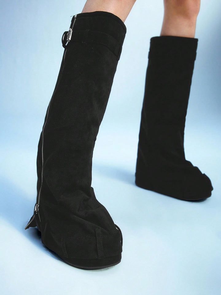 SHEIN Csizma, fekete