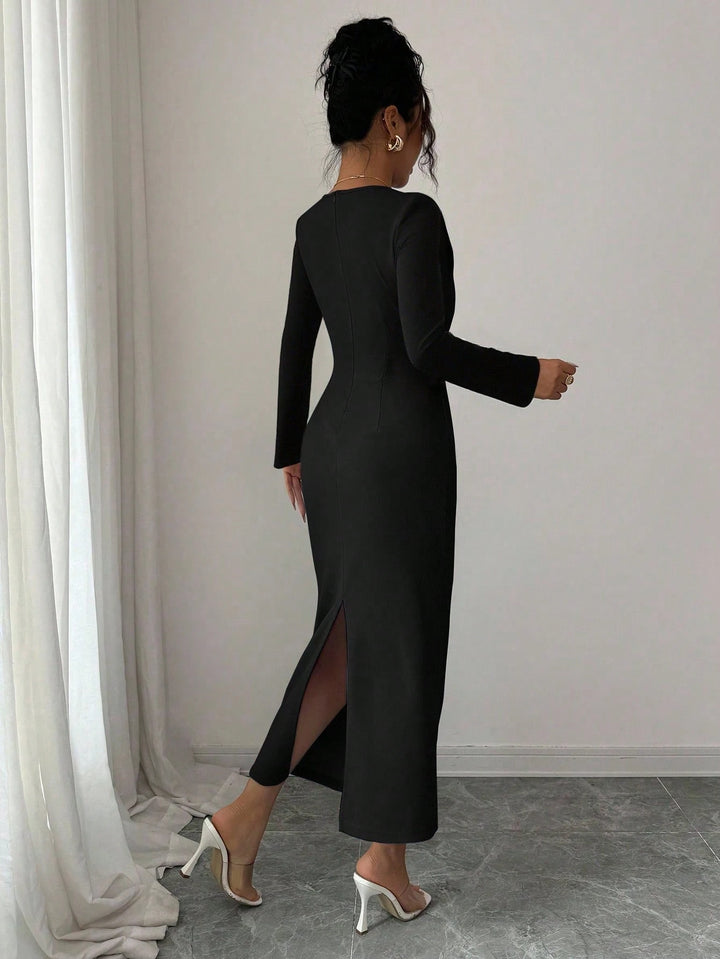 Rochie maxi SHEIN, negru