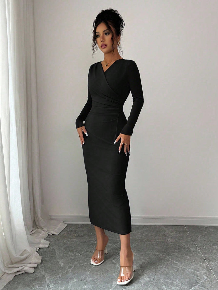 Rochie maxi SHEIN, negru