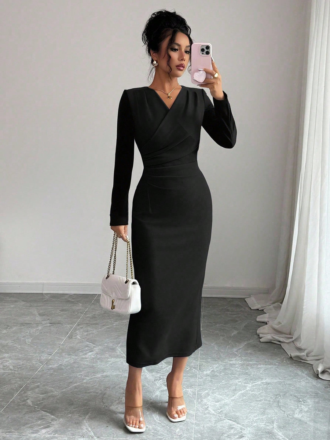 Rochie maxi SHEIN, negru