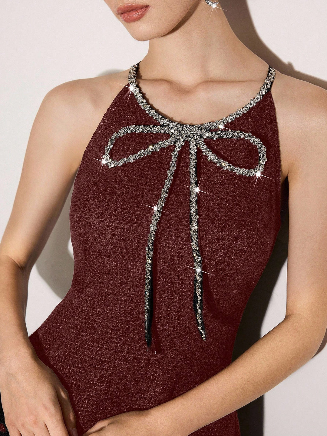 Rochie midi SHEIN, vișiniu