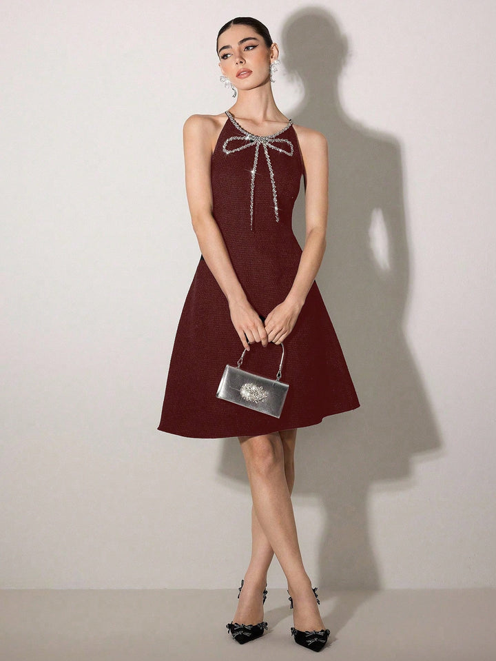 Rochie midi SHEIN, vișiniu