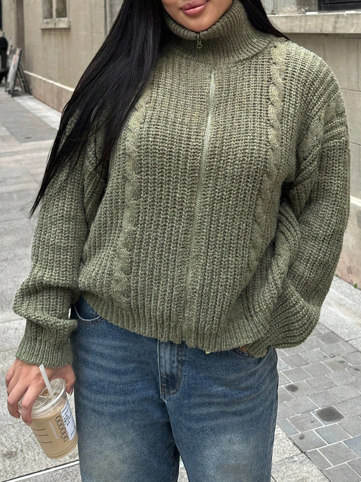 Pulóver SHEIN, khaki