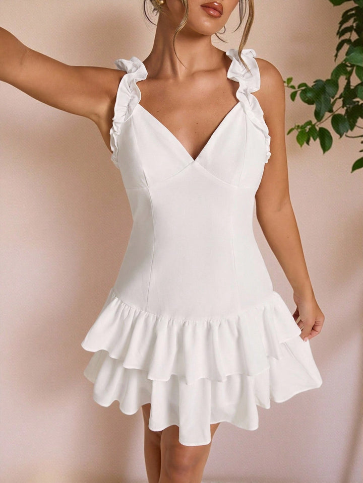 Rochie mini SHEIN, alb