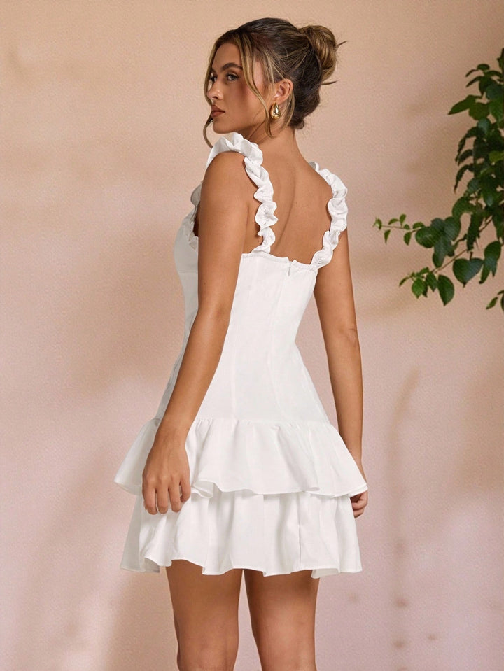 Rochie mini SHEIN, alb