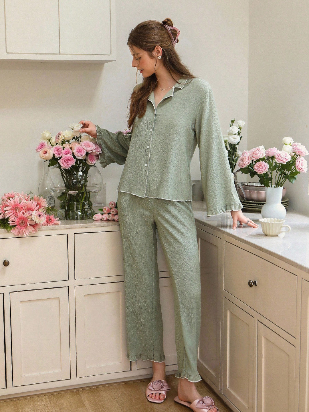 Pijama SHEIN, verde