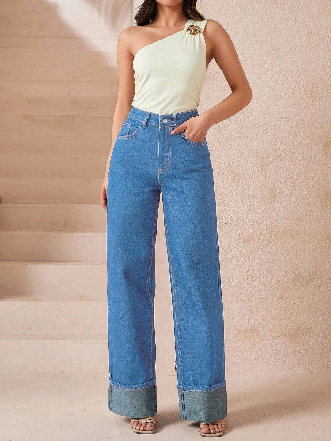 Jeans SHEIN, albastru