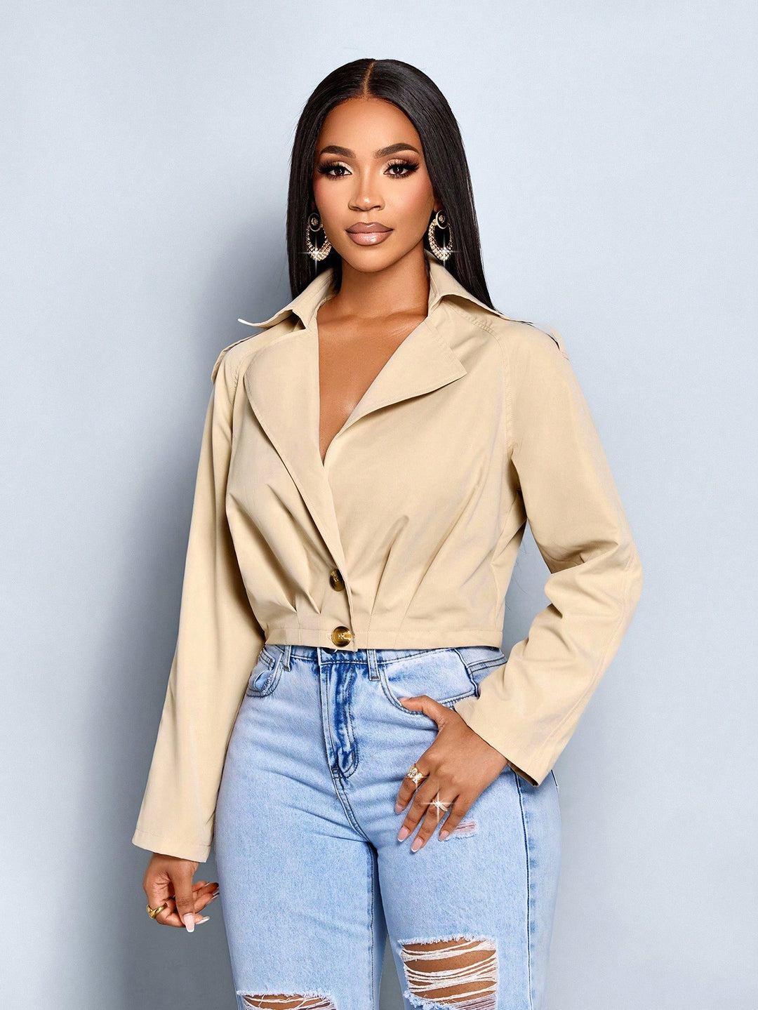 Trench SHEIN, bej