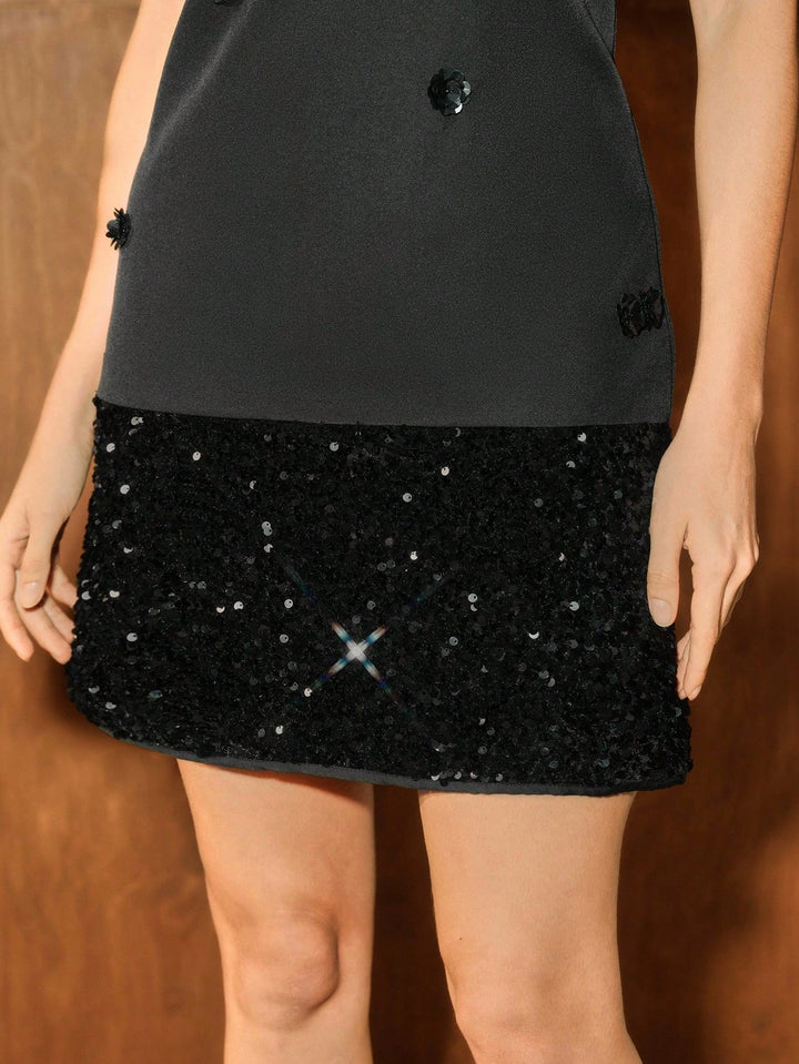 SHEIN mini ruha, fekete