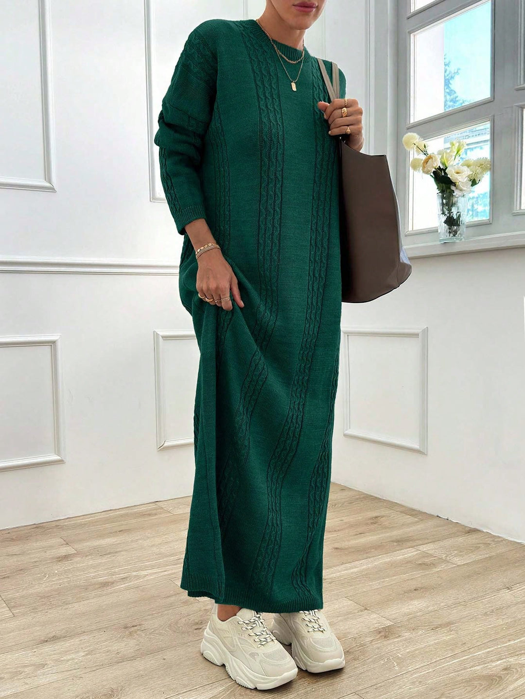 SHEIN maxi ruha, zöld