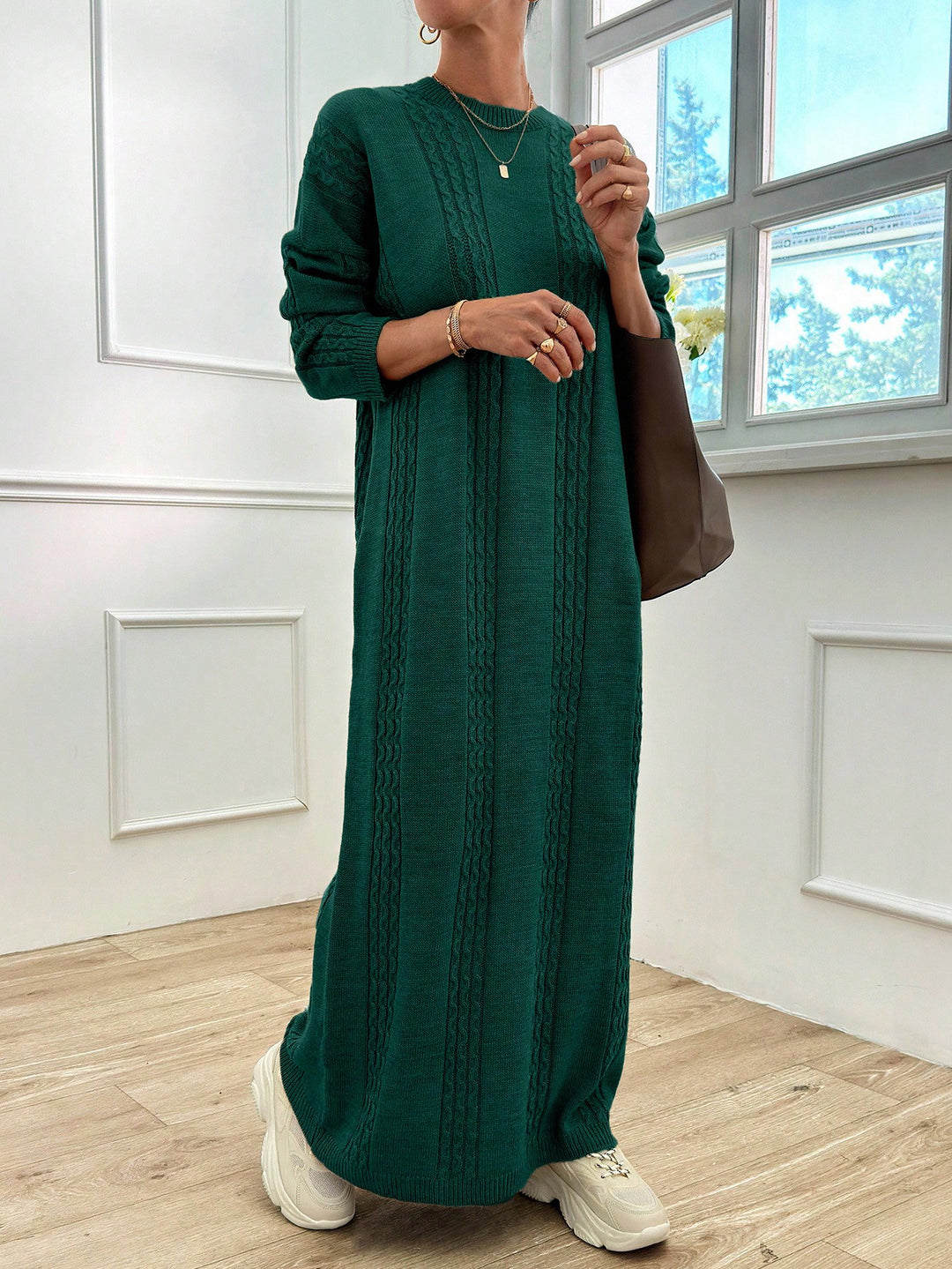 SHEIN maxi ruha, zöld