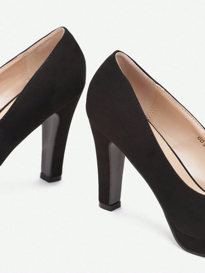 Pantofi cu toc SHEIN, negru