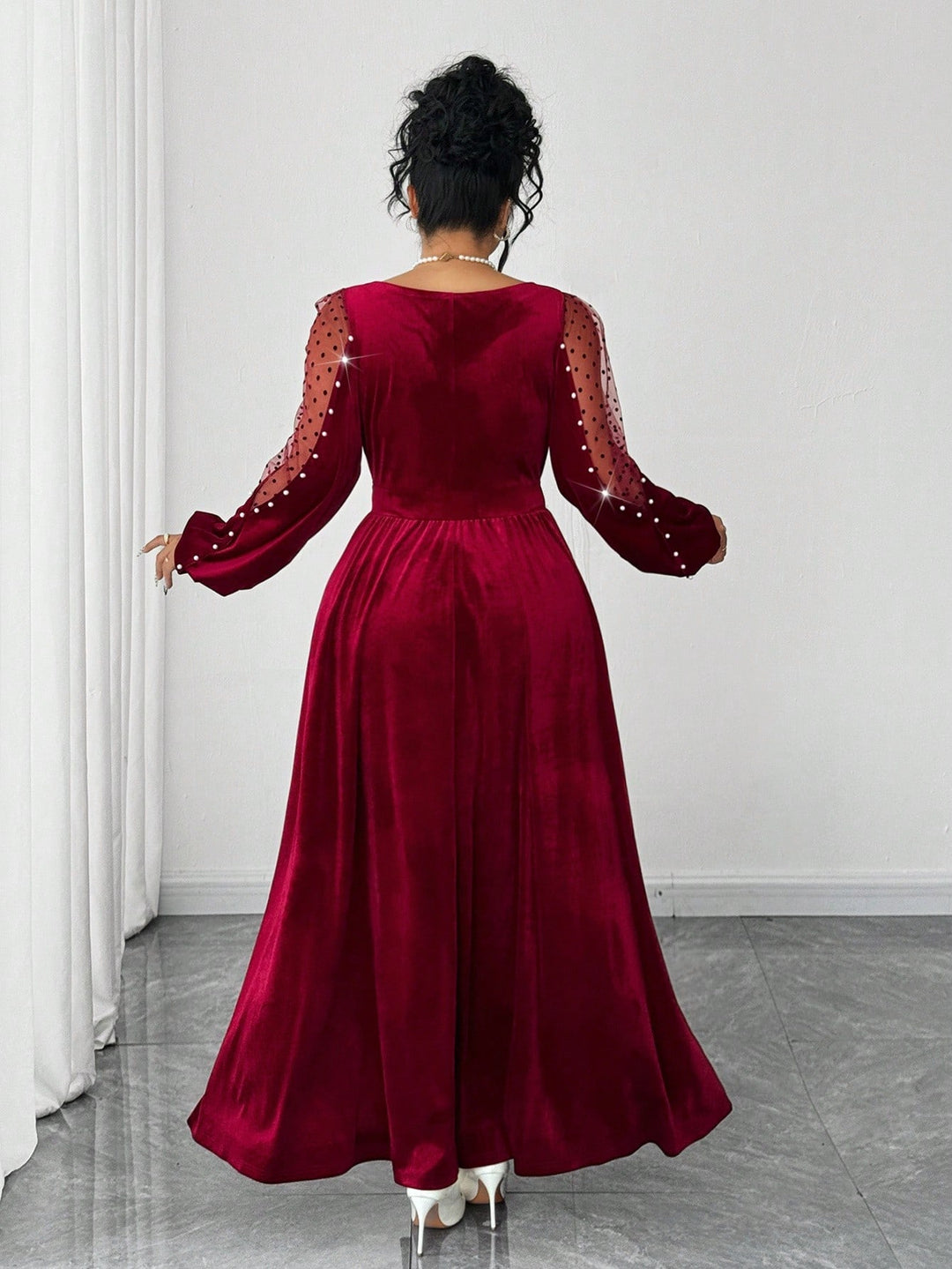 Rochie de ocazie SHEIN, vișiniu
