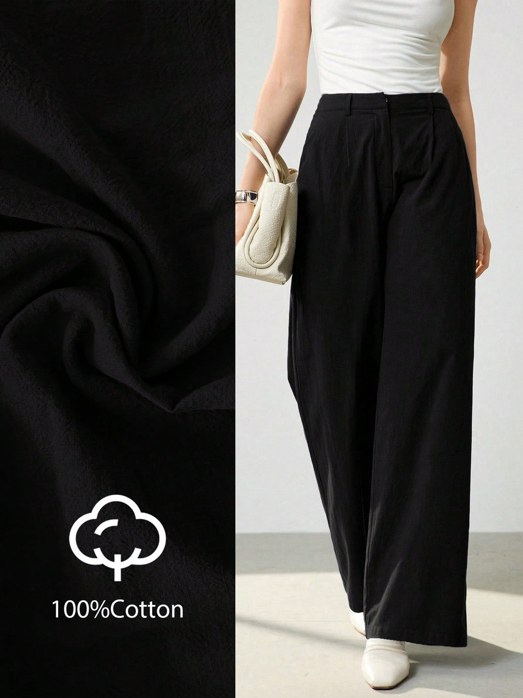 Pantaloni SHEIN, negru