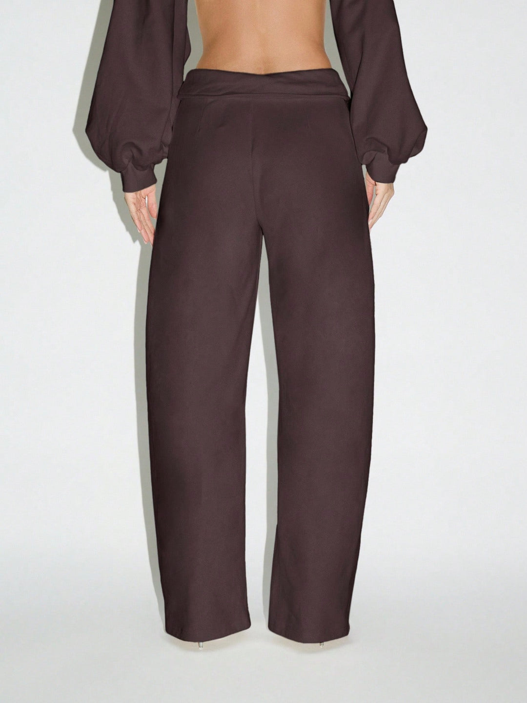 Pantaloni SHEIN, maro