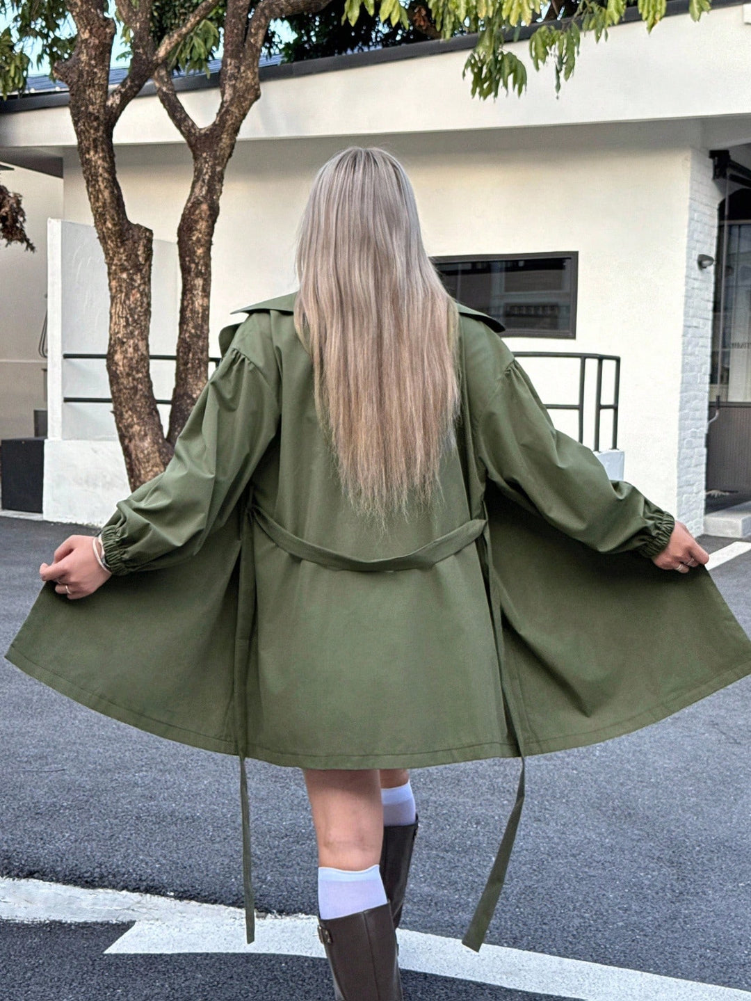 Trench SHEIN, kaki