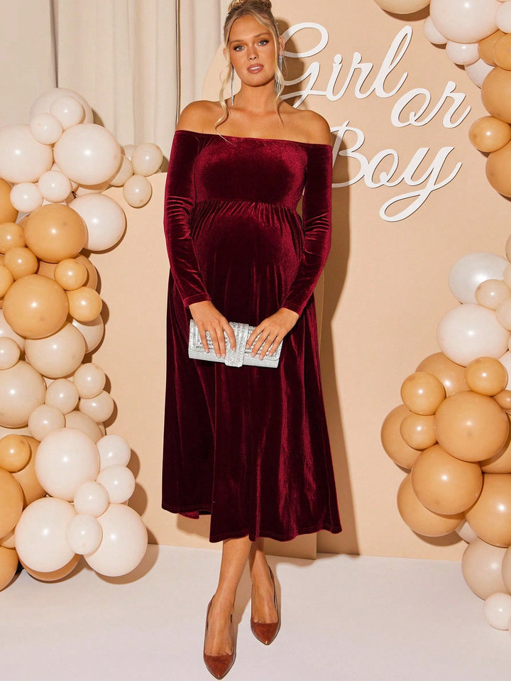 Rochie maxi SHEIN, vișiniu