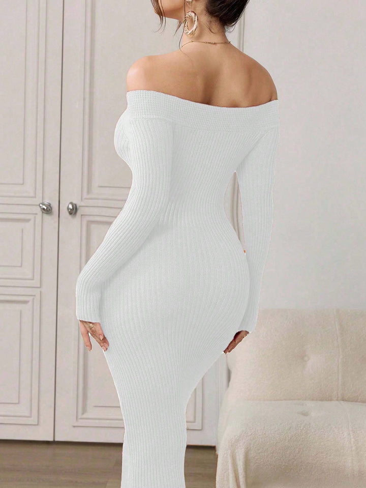 SHEIN maxi ruha, fehér