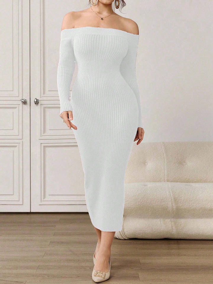 SHEIN maxi ruha, fehér