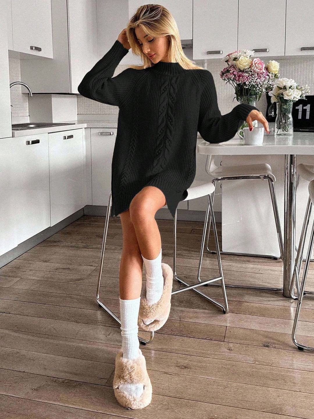 Pulover SHEIN, negru
