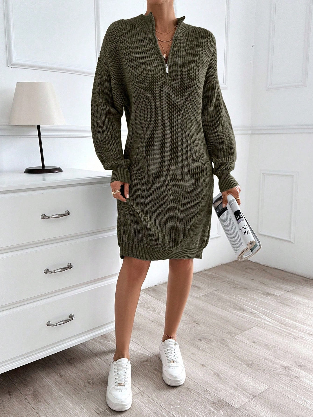 Rochie mini SHEIN, verde