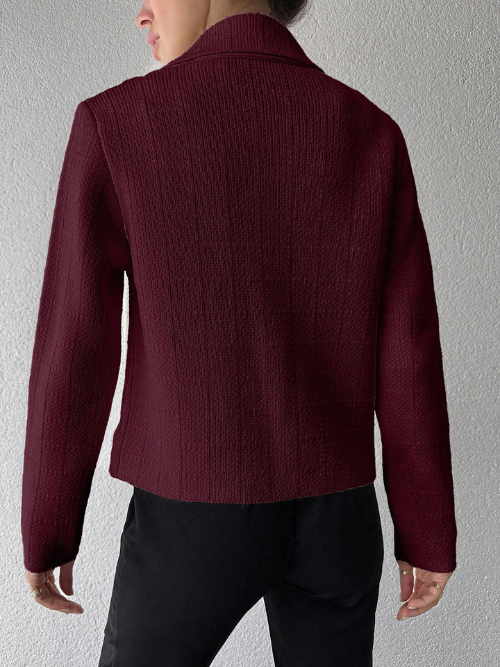 Cardigan SHEIN, vișiniu