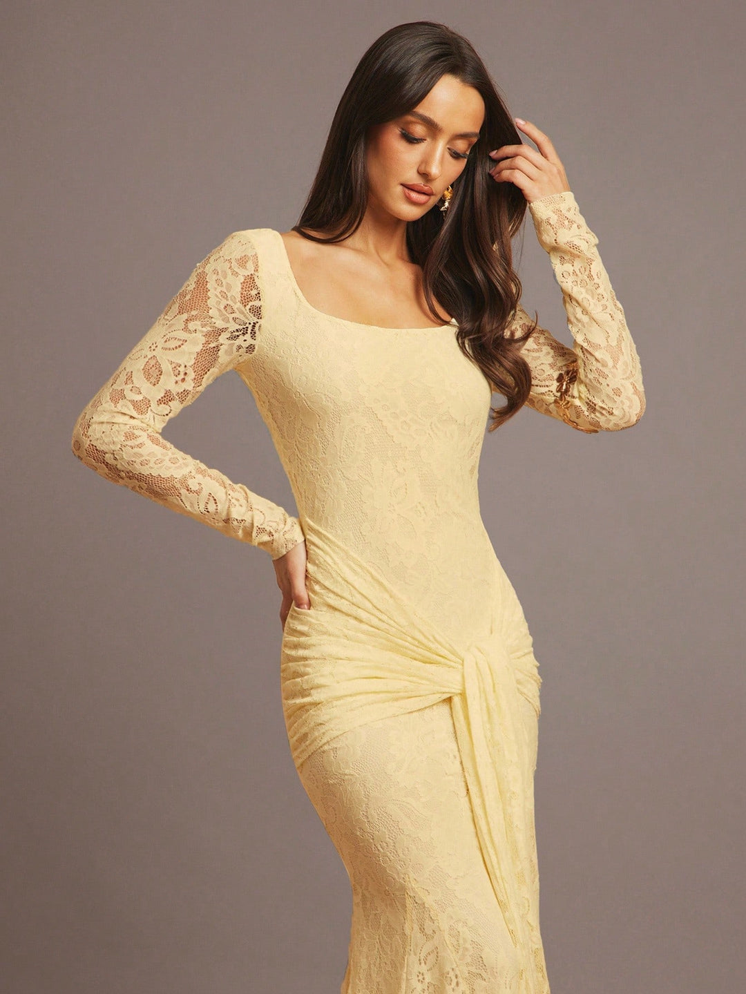 Rochie maxi SHEIN, galben