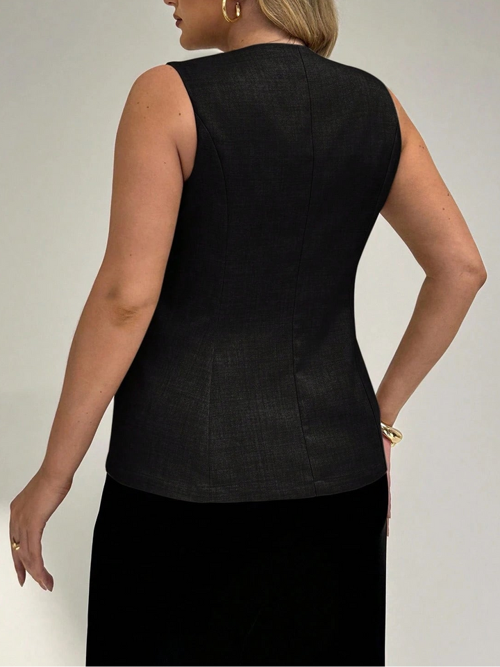 Vestă Shein Curve+, negru