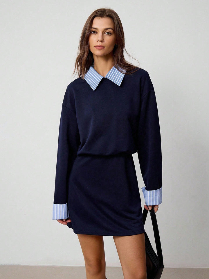 Rochie scurtă SHEIN, albastru