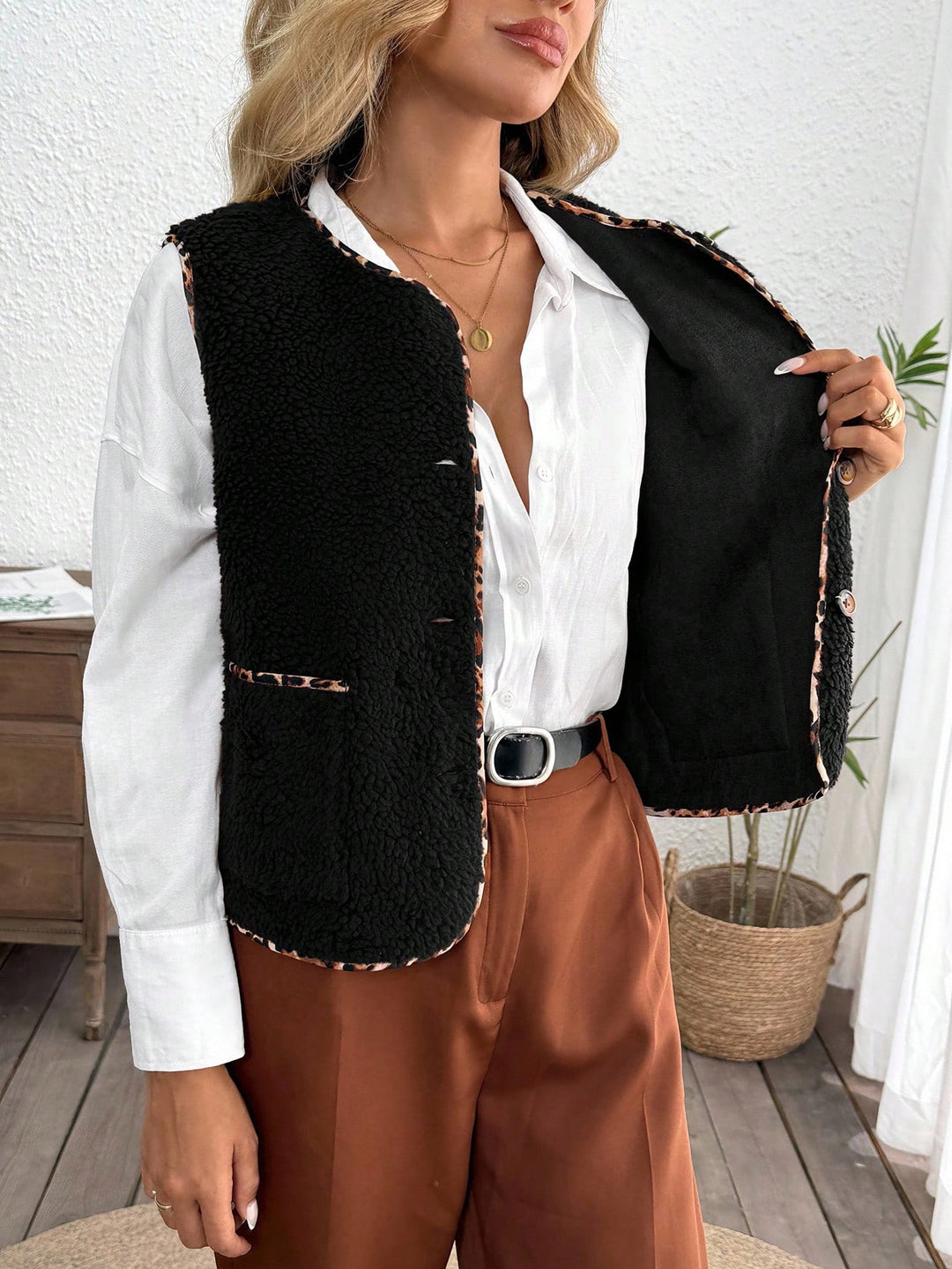 Jachetă SHEIN, negru