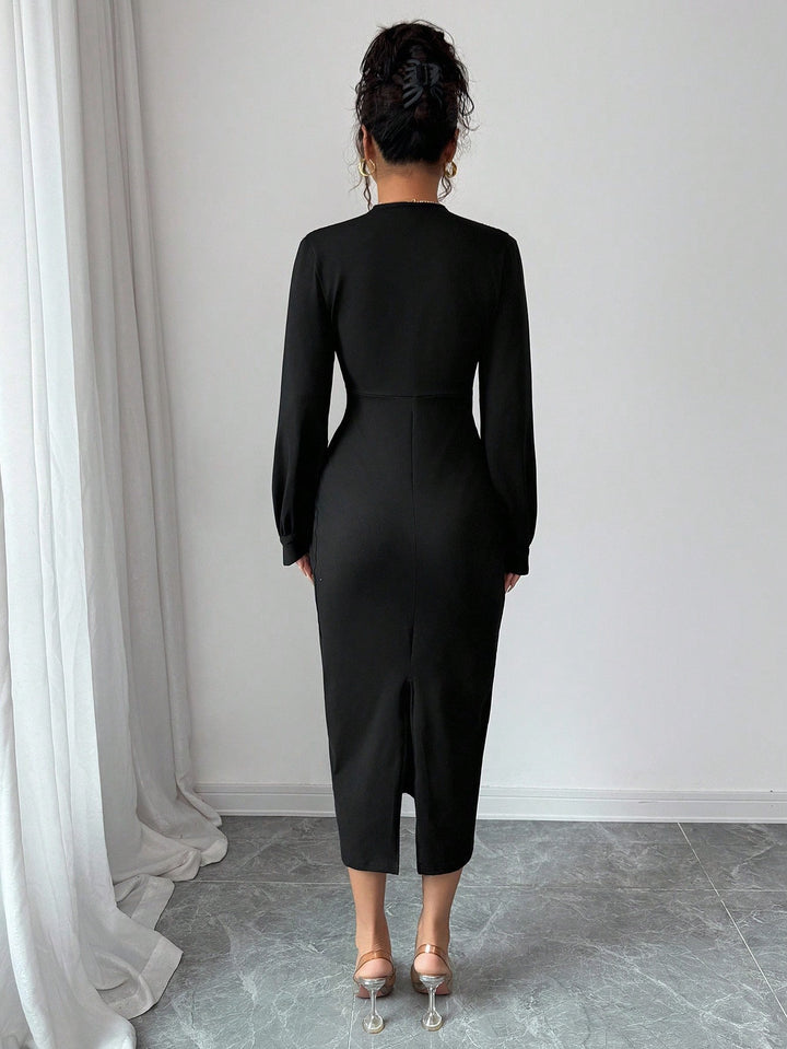 Rochie midi SHEIN, negru