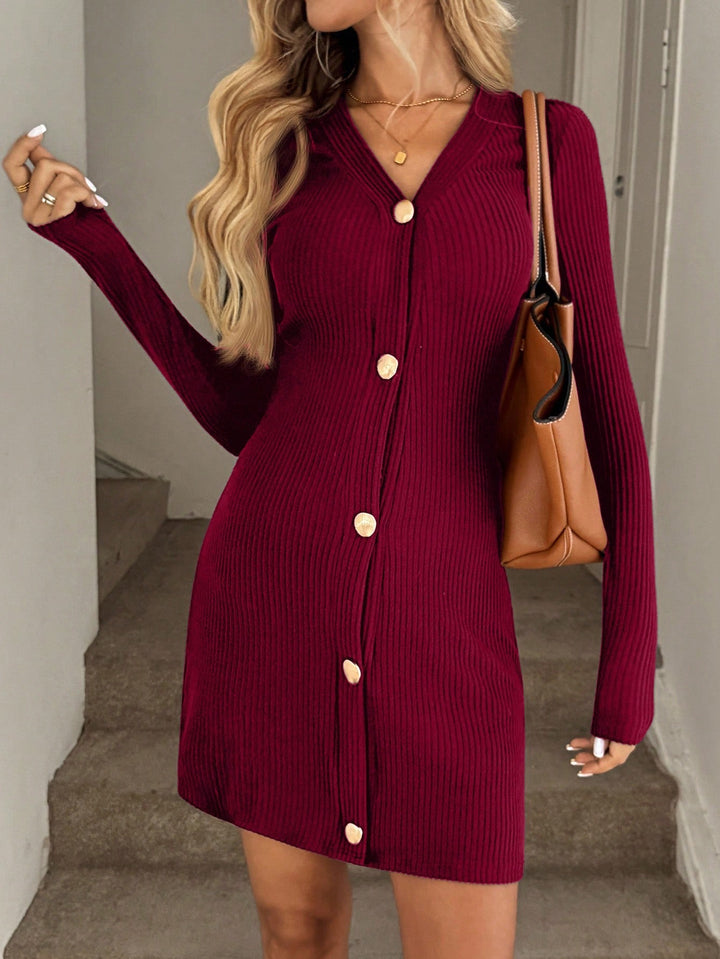 Rochie scurtă SHEIN, vișiniu