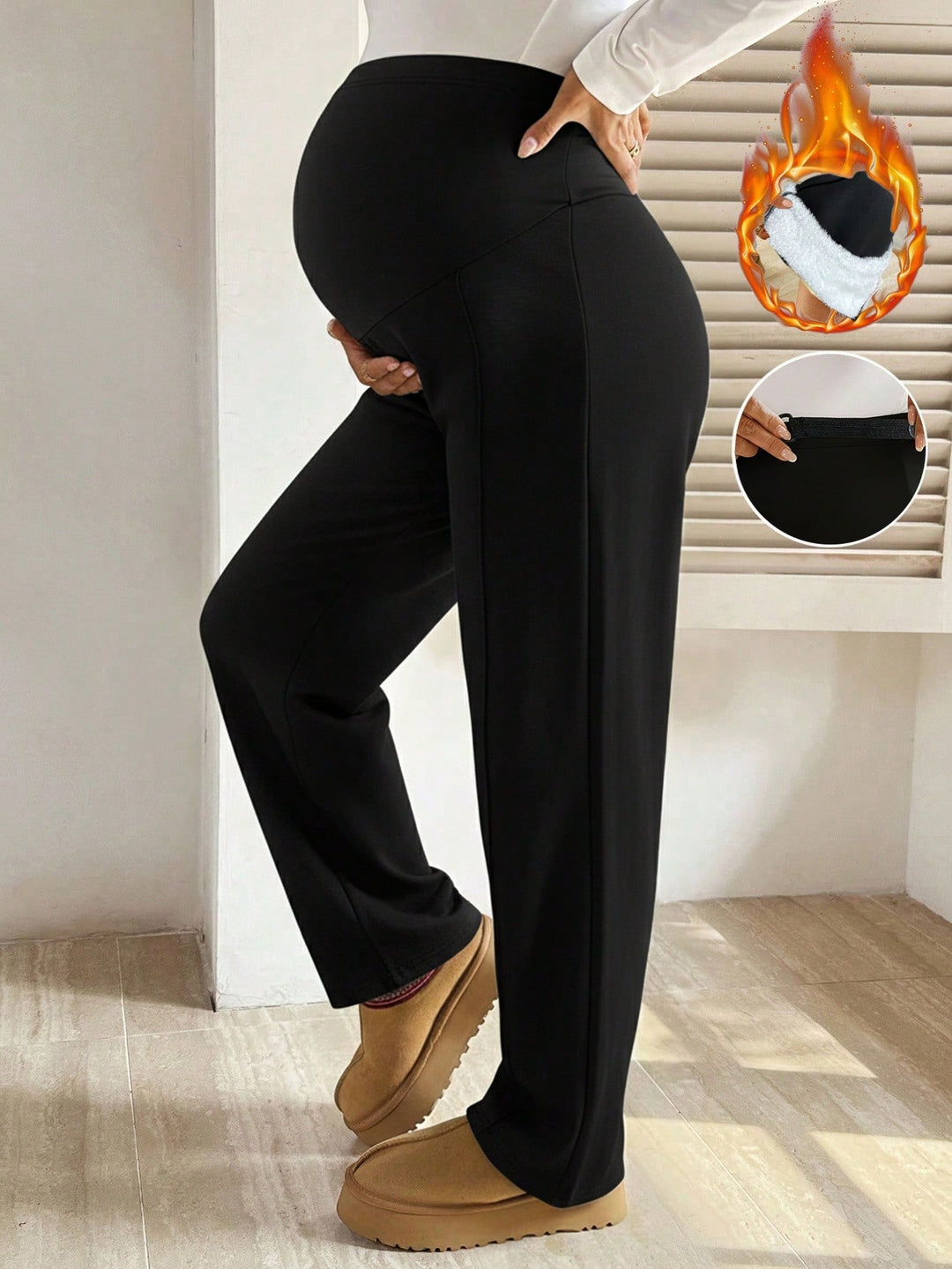 Pantaloni SHEIN, negru
