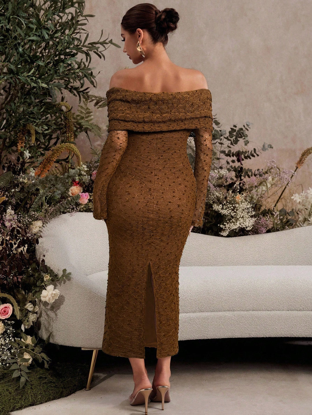 Rochie SHEIN, maro