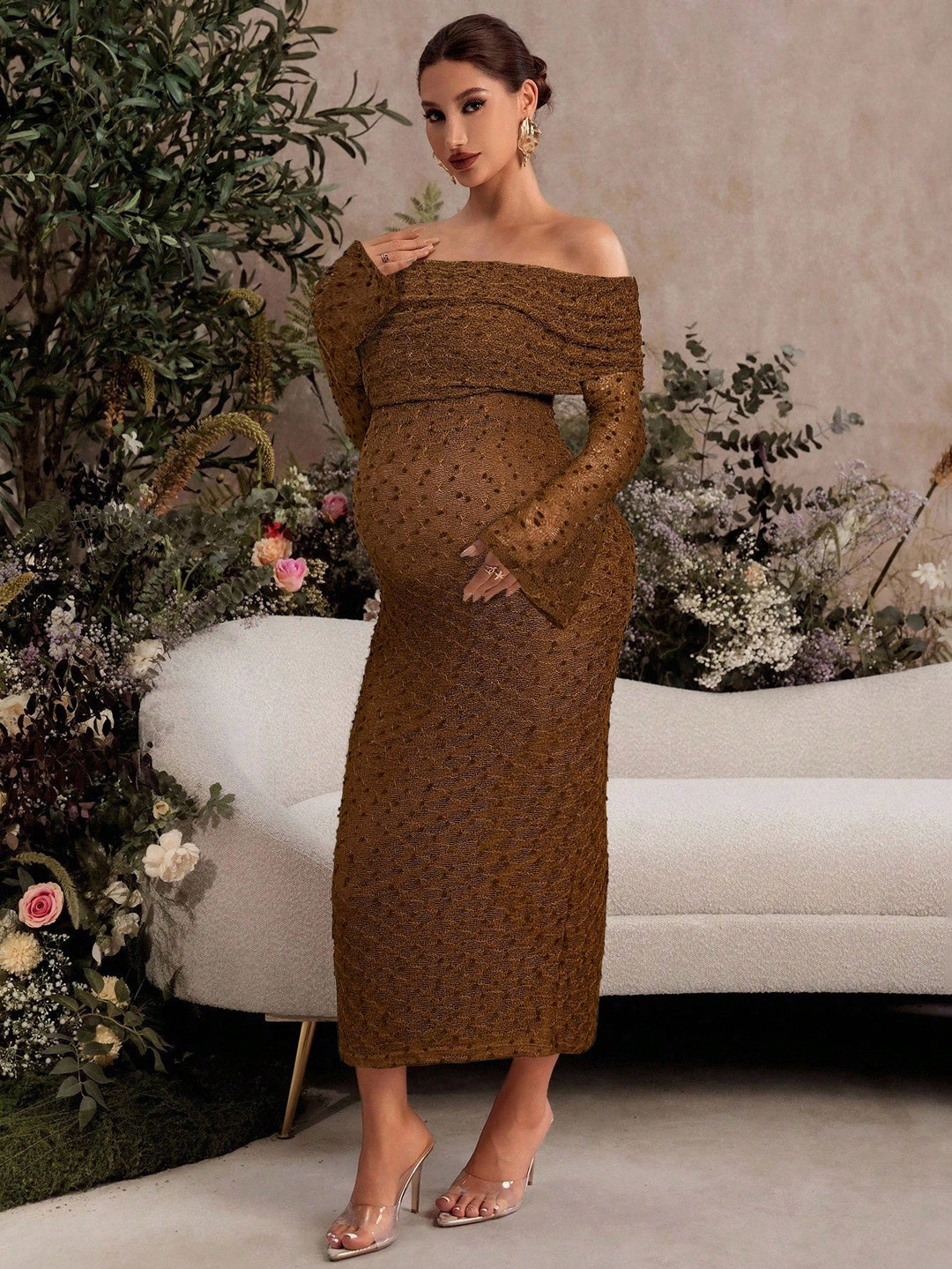Rochie SHEIN, maro