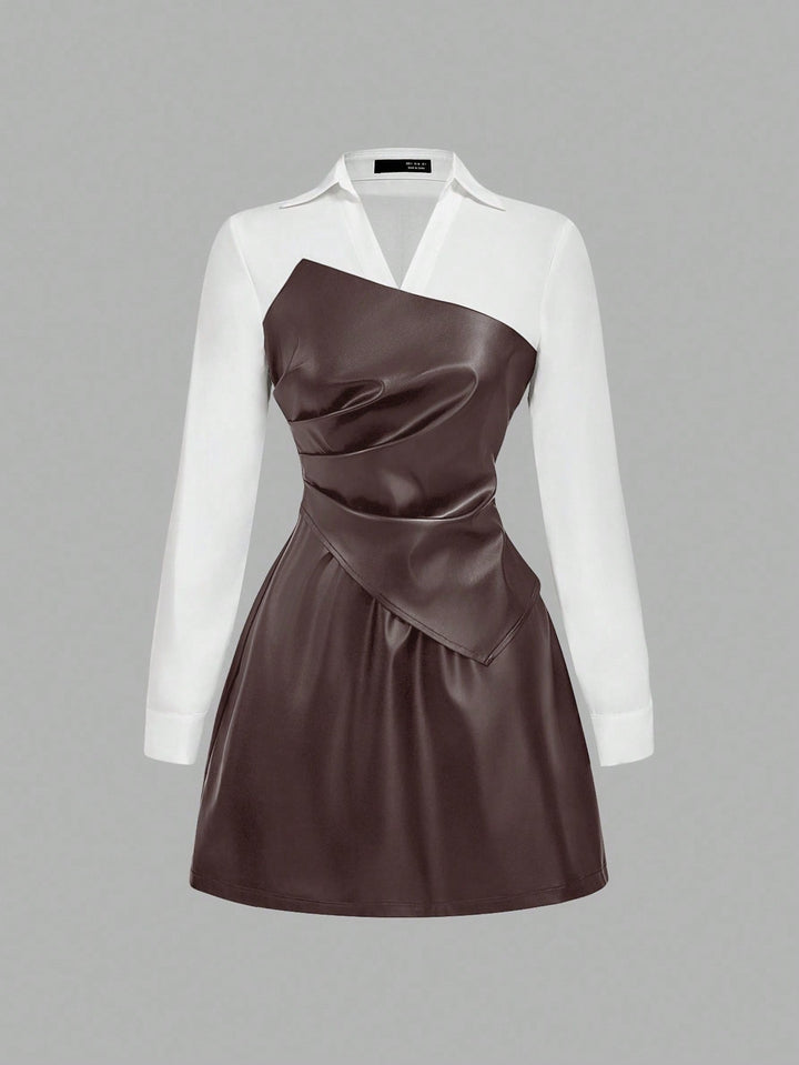 Rochie scurtă SHEIN, maro