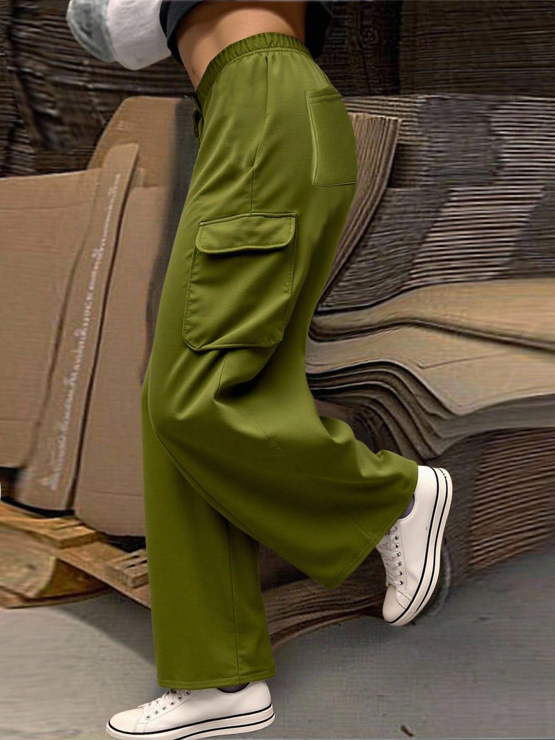 SHEIN nadrág, khaki