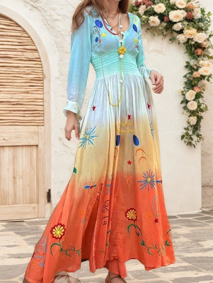 Rochie maxi SHEIN, mix culori