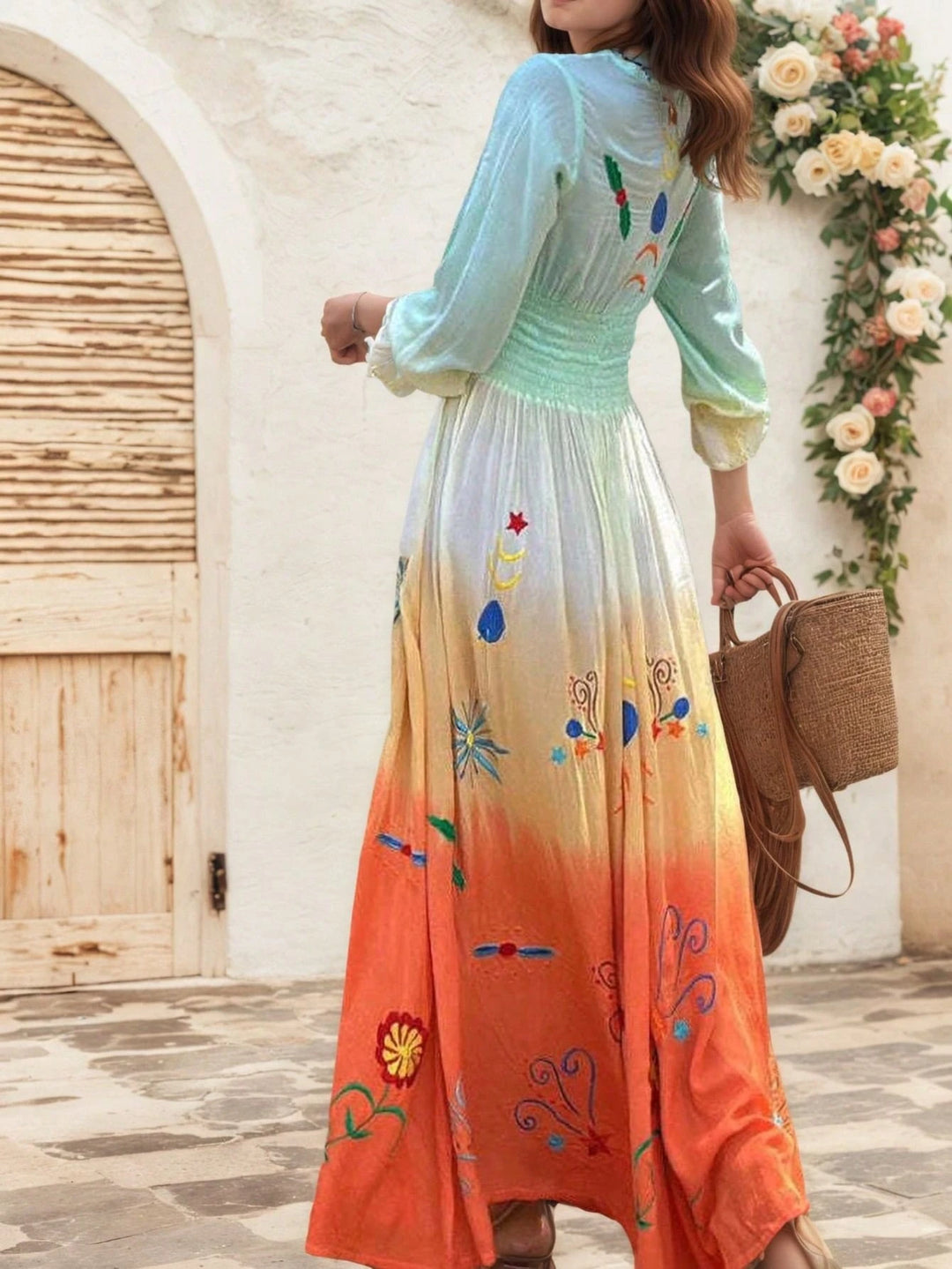 Rochie maxi SHEIN, mix culori
