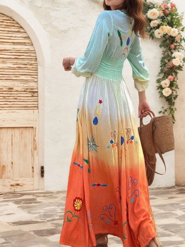 Rochie maxi SHEIN, mix culori