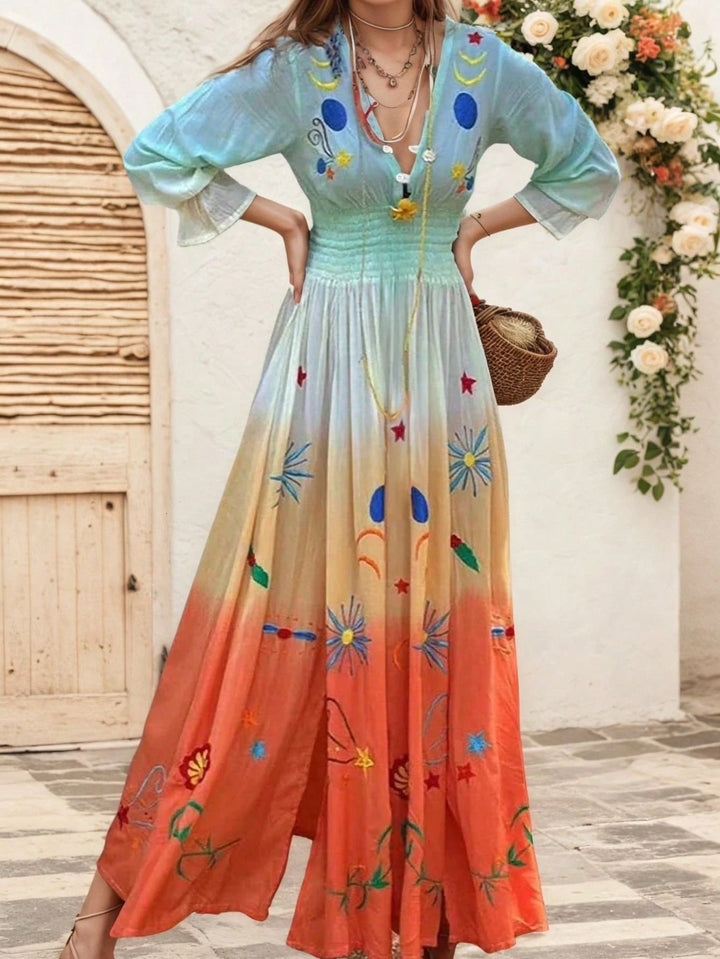 Rochie maxi SHEIN, mix culori