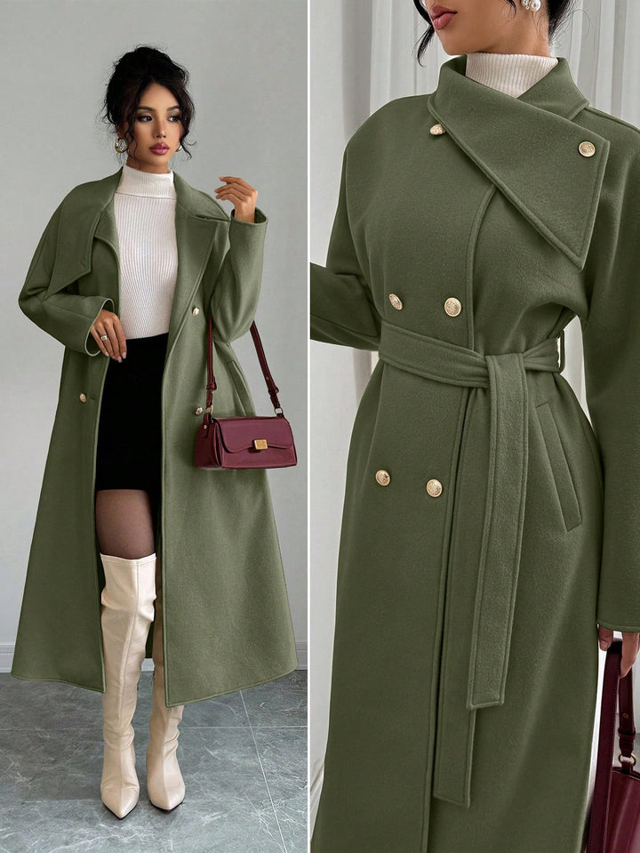 SHEIN télikabát, khaki