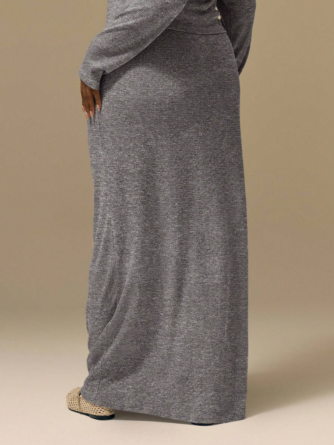 Fustă maxi SHEIN, gri