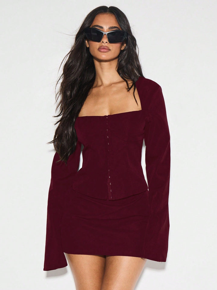 Top SHEIN, vișiniu