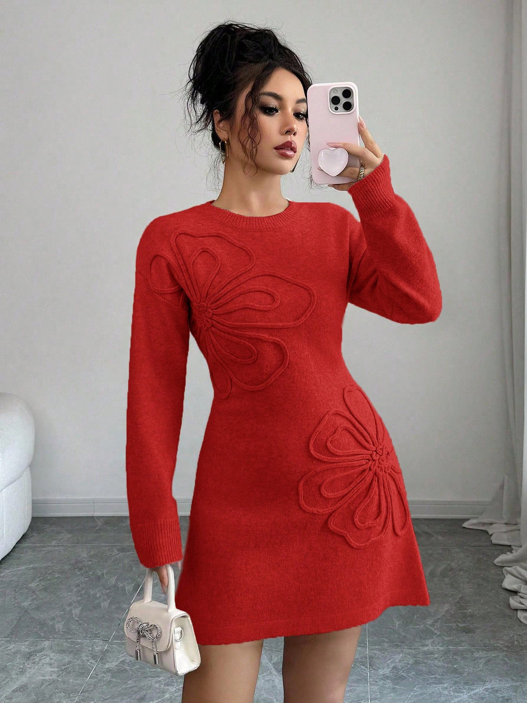 SHEIN ruha, piros