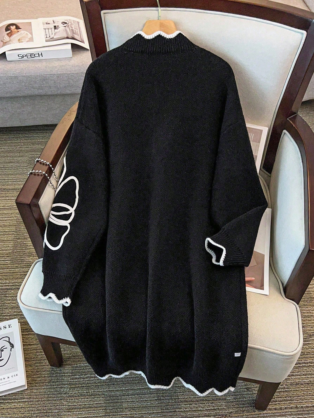 Cardigan SHEIN, negru