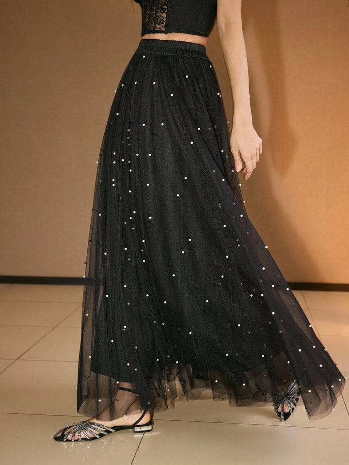 SHEIN maxi szoknya, fekete