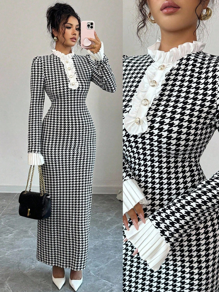 SHEIN maxi ruha, fekete
