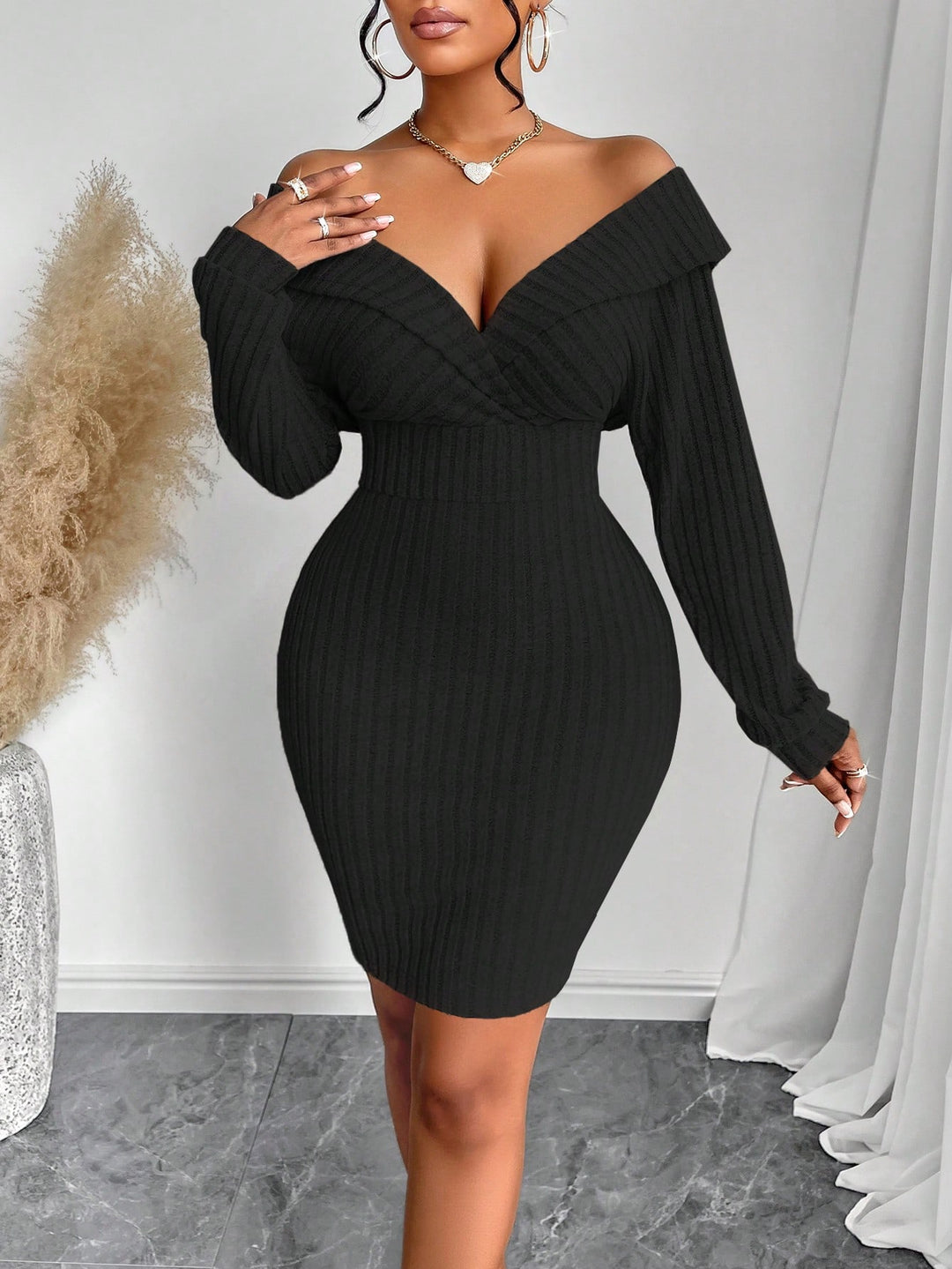 Rochie scurtă SHEIN, negru