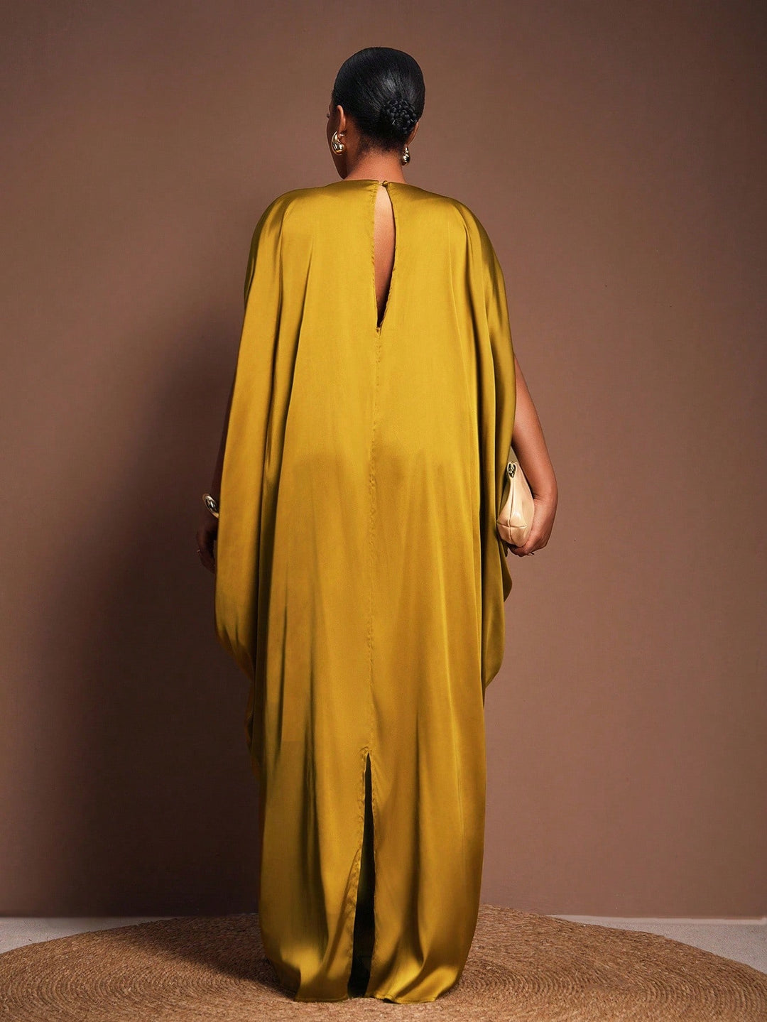 Shein Curve+ maxi ruha, arany